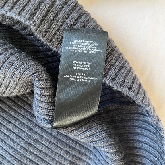 Aritzia Wilfred⎜REBECCA TURTLENECK⎜HEATHER PEPPERCORN GREY - Picture 15 of 16